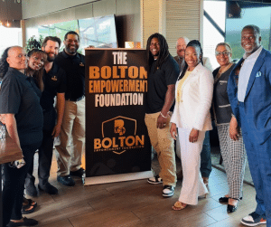 Photo from the Bolton Empowerment Foundation’s first official luncheon, held May 30 at Prime Social in Kansas City, featuring community leaders, Cornerstones of Care as a featured partner, and facilitation by Kevin Holmes of Channel 12.